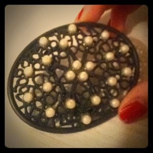 Belt Buckle with Pearls