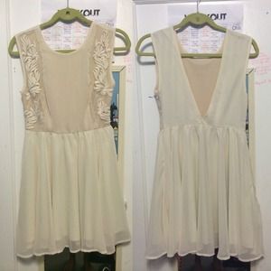 Beige Casual Dress