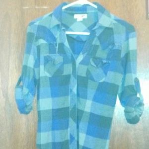 Purple and grey flannel