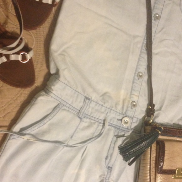 Denim-like Korean Jumper Romper! - Picture 4 of 4