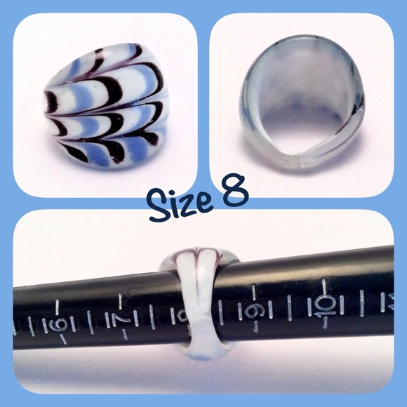 Murano Art Glass Ring - Picture 2 of 2