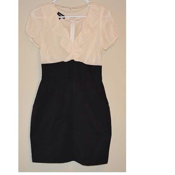 Bebe Black and White Dress Size 4