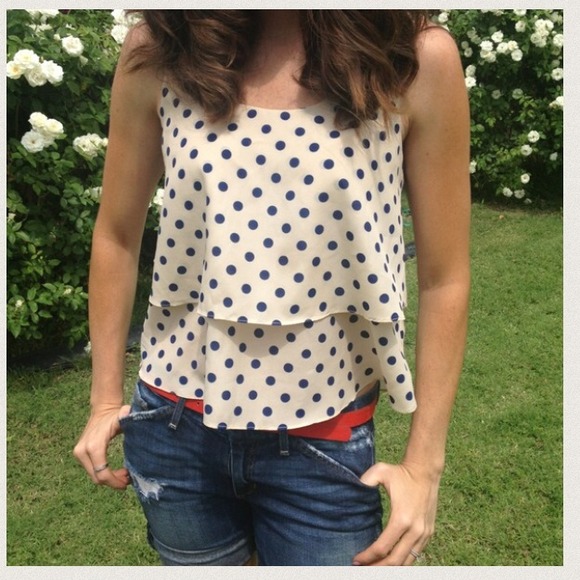 Forever 21 Polka Dot Tank - Picture 2 of 3