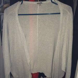 Silver sparkle cardigan
