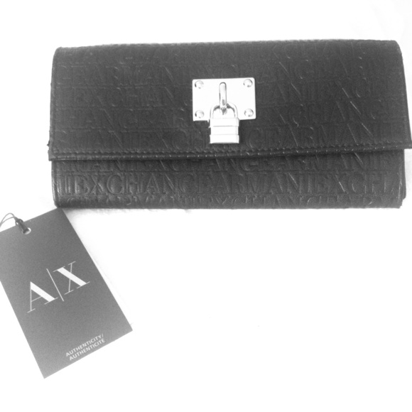 Armani Exchange black wallet