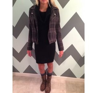 Cowl Neck Sweater Dress