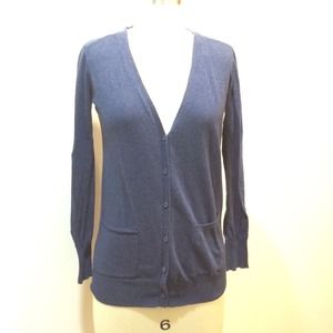 Navy blue v-neck cardigan