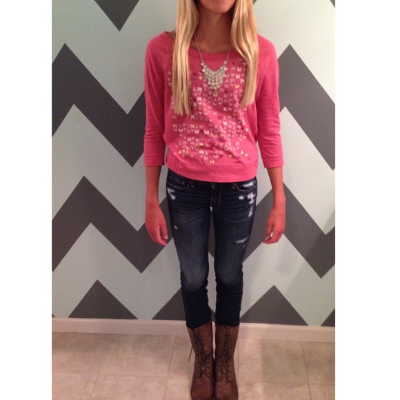 Printed 3/4 Sleeved Tee