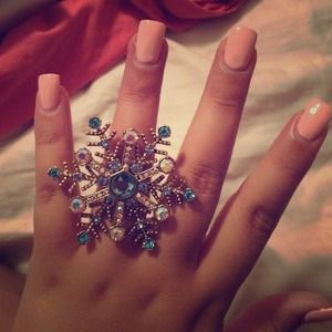 Betsey Johnson Snowflake Ring