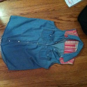 Mudd button down tank