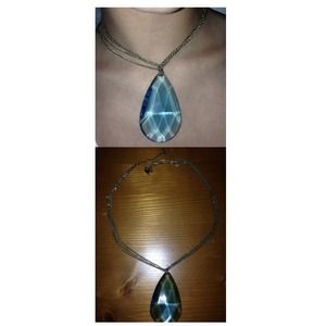 LIGHT BLUE DIMOND NECKLACE💎