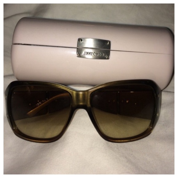 Jimmy Choo Green Star Studded Sunglasses
