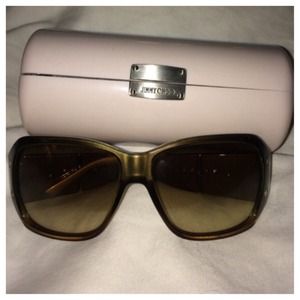 Jimmy Choo Green Star Studded Sunglasses