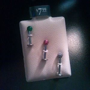 Brand new zebra lip rings ❤️