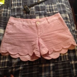 Lilly pulitzer seersucker buttercup shorts