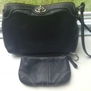 *Authentic* Coach Wristlet and Keychain Coin.