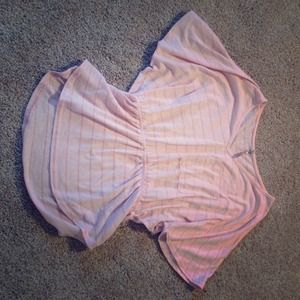 Pink striped shirt. Gently worn.