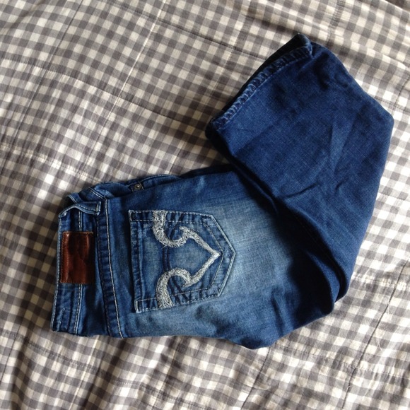 Big Star Crops size 28 ultra low rise jeans