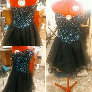 Blue homecoming dress
