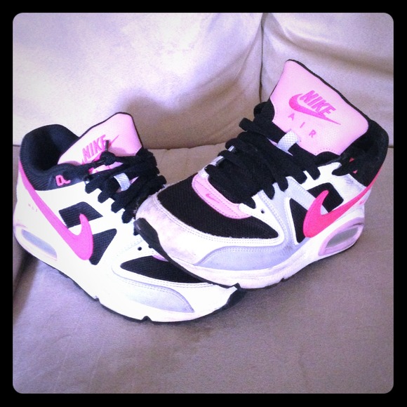 Nike Shoes - Nike Air Max (Pink, Black, and White) Size 7.5