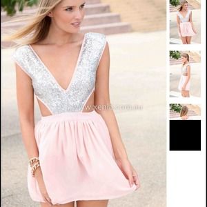 Cutout Glitter Dress