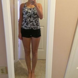 Flower tank from WetSeal! Concerts into crop top!