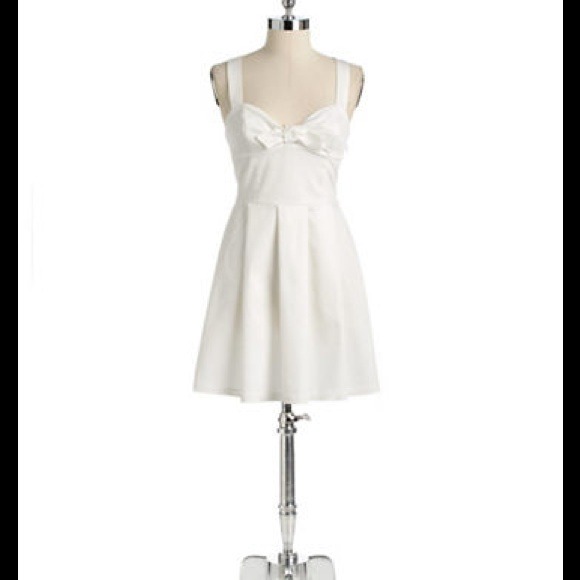 Patterson J. Kincaid bustier dress in white