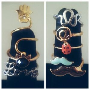 7 Piece Midi Multi Ring Set (Unworn - Sample Sale)