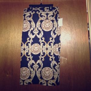 Knee length pencil skirt