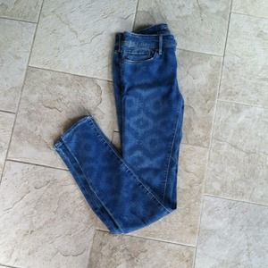 Bullhead black aztec print skinny jeans