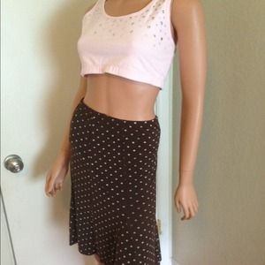 NWT Victoria Secret Poplin Polkadot Skirt 8