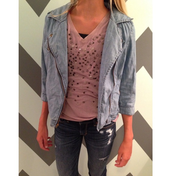 Embellished Deep V Top