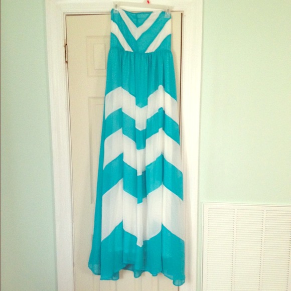 Turquoise maxi dress