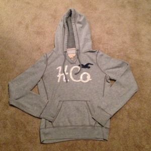 Grey Hollister hoodie