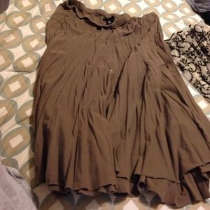 Brown cotton skirt