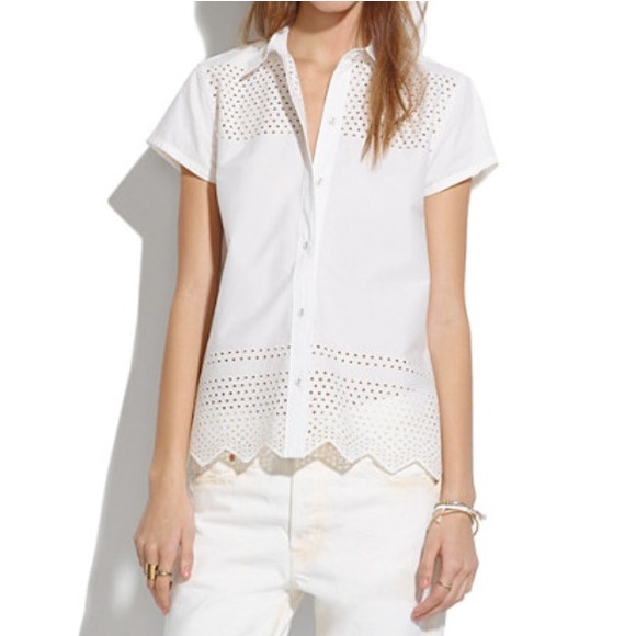 π New Listing! Madewell Latticework Shirt NWT!! - Picture 2 of 4