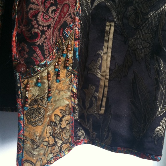 Chico's bohemian Asian vest L shirt - Picture 2 of 4