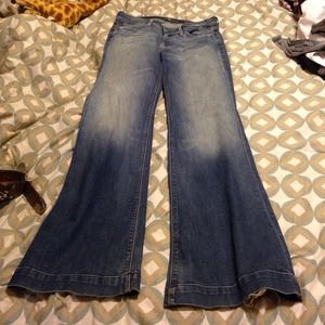 BUNDLE 7 for all man kind flare jeans& capris