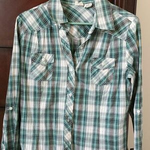 Long sleeve button up-Mudd brand