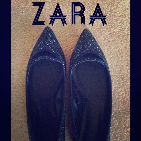 Sparkly Zara flats