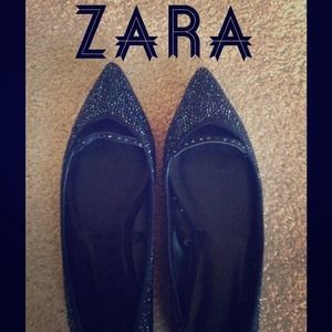 Sparkly Zara flats