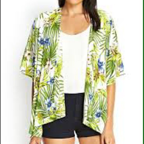 SOLD! Tropical Kimono - Picture 2 of 4