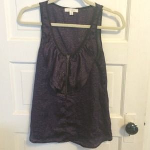 Lush zipper ruffle tank