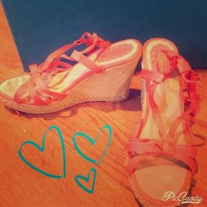 Seychelles orange espadrilles