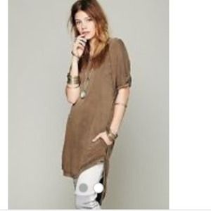 We the free/ free people fishtail shirt dress