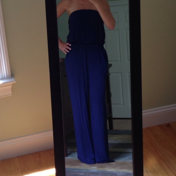 Navy blue romper