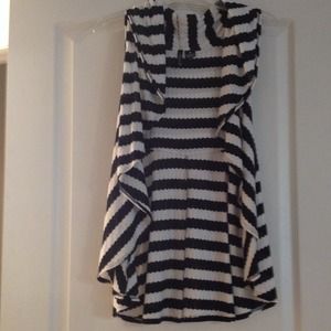 Black and white tank top Cardigan