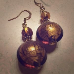 NWOT Murano Glass earrings