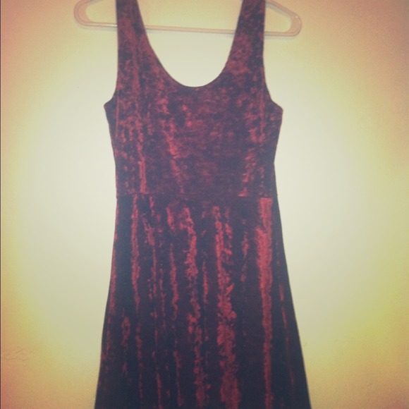 Darling red velvet babydoll-ish dress