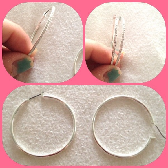 American eagle crystal hoops! - Picture 1 of 3